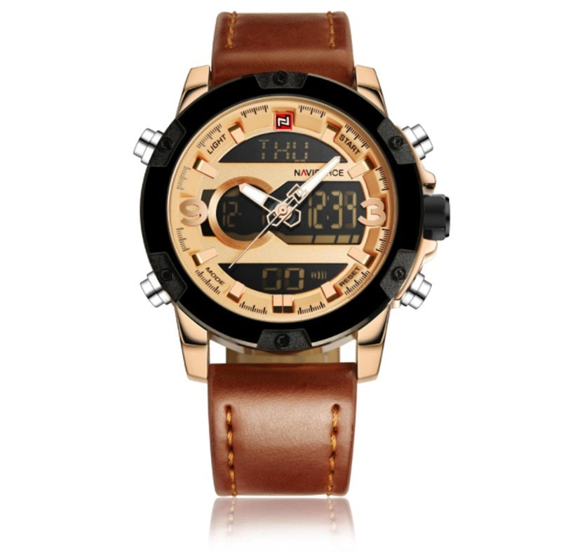 Men Watches  Digital  Military leather