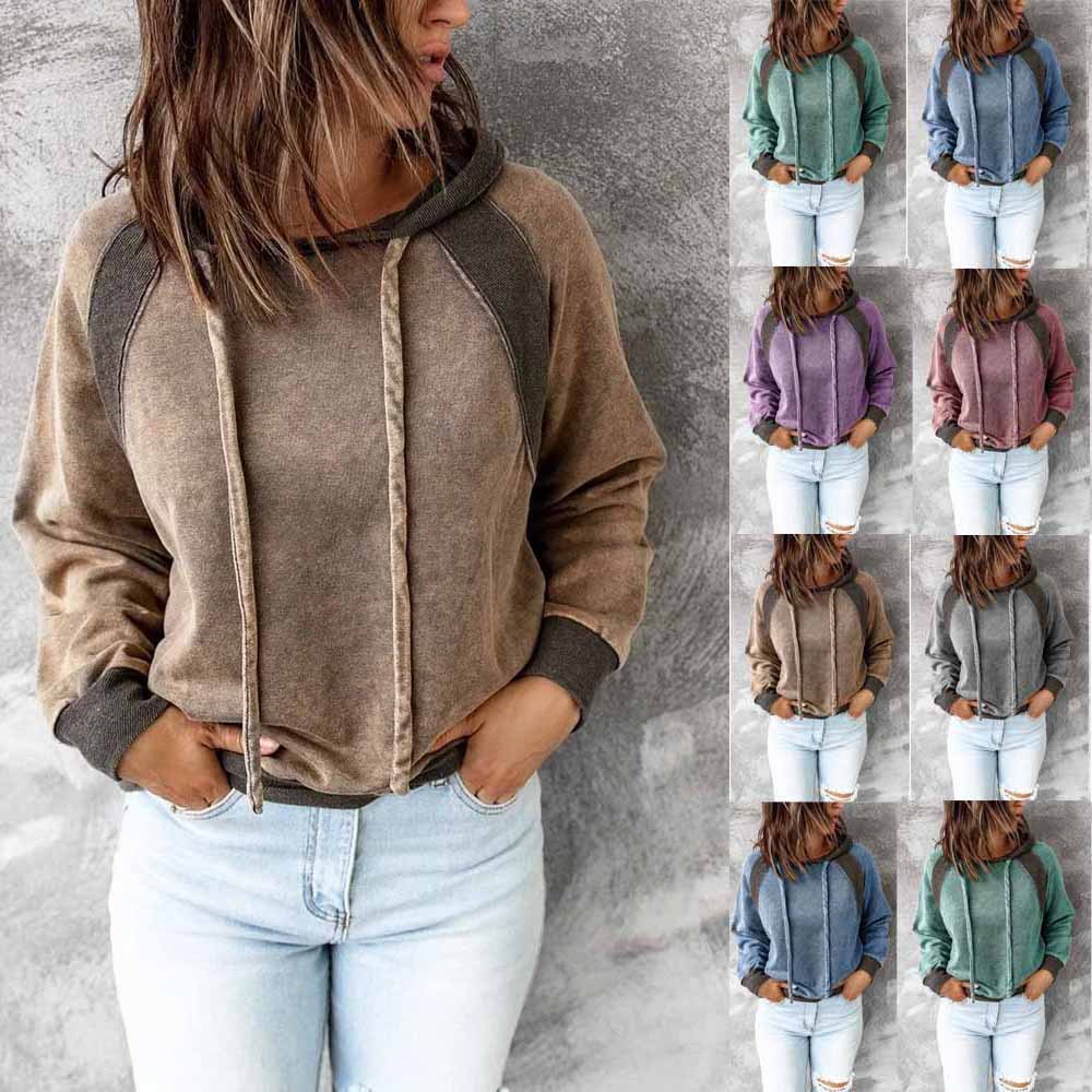 Top Hooded Long Sleeve Sweater